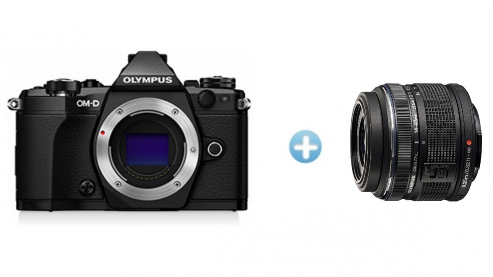 Olympus OM-D E-M5 MKII Mirrorless Camera with 14-42mm Lens Kit